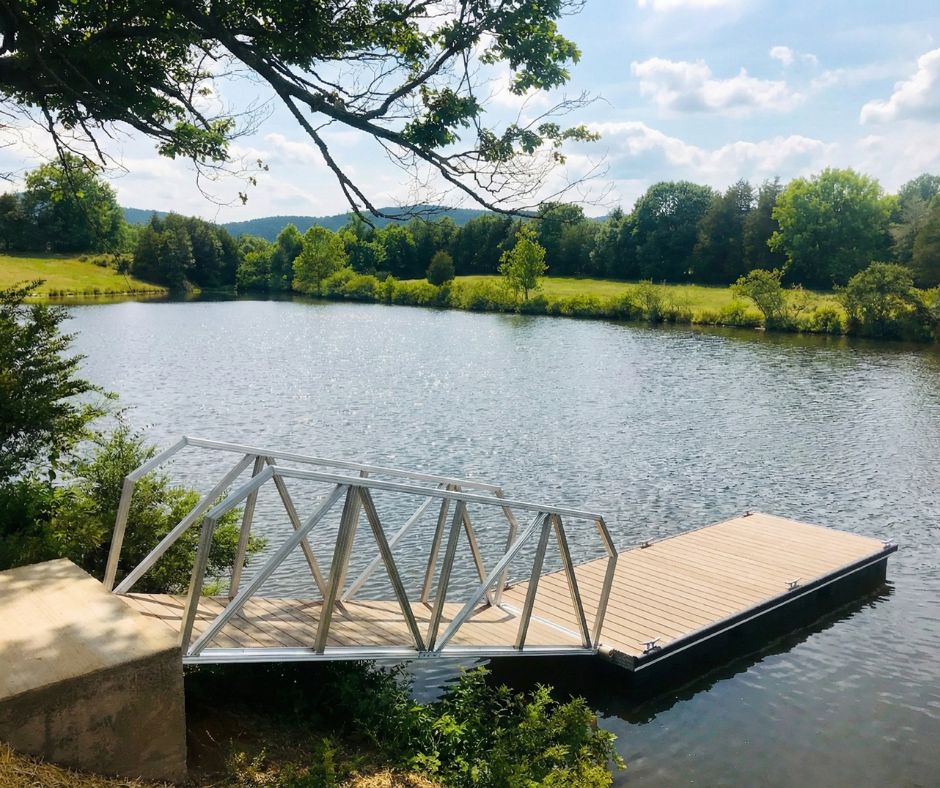 Special Offer - 3' x 8' Gangway with Cable Railing & PVC Decking