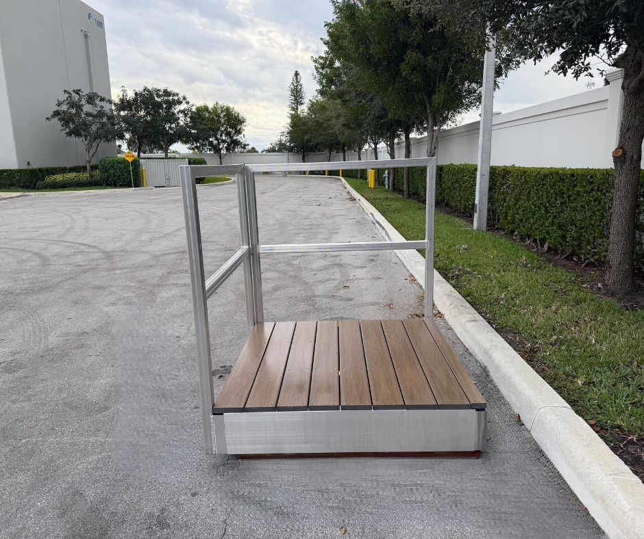 Special Offer - 4' x 4' Cantilever Platform with Amberwood PVC Decking